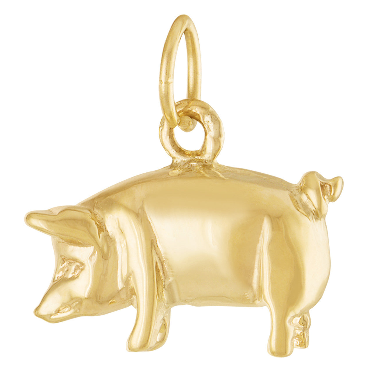 Pig 14K Gold Charm